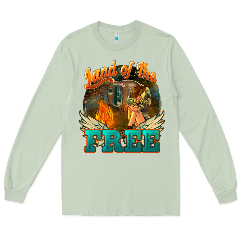 Land Of The Free 4th Of July Long Sleeve Tee by HowdyJamesFarm | Teevron