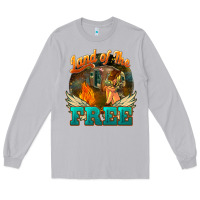 Moon Dust Land of the free 4th of july Long Sleeve Tee - HowdyJamesFarm