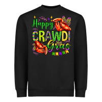 Happy Crawdi Gras Olivia Heavyweight Sweatshirt | Teevron