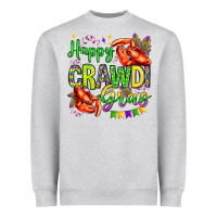 Heather Grey happy crawdi gras olivia Heavyweight Sweatshirt - OliviaCreatesArt