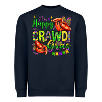 Navy happy crawdi gras olivia Heavyweight Sweatshirt - OliviaCreatesArt