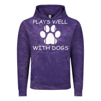 Plays Well With Dogs Vintage Hoodie | Teevron