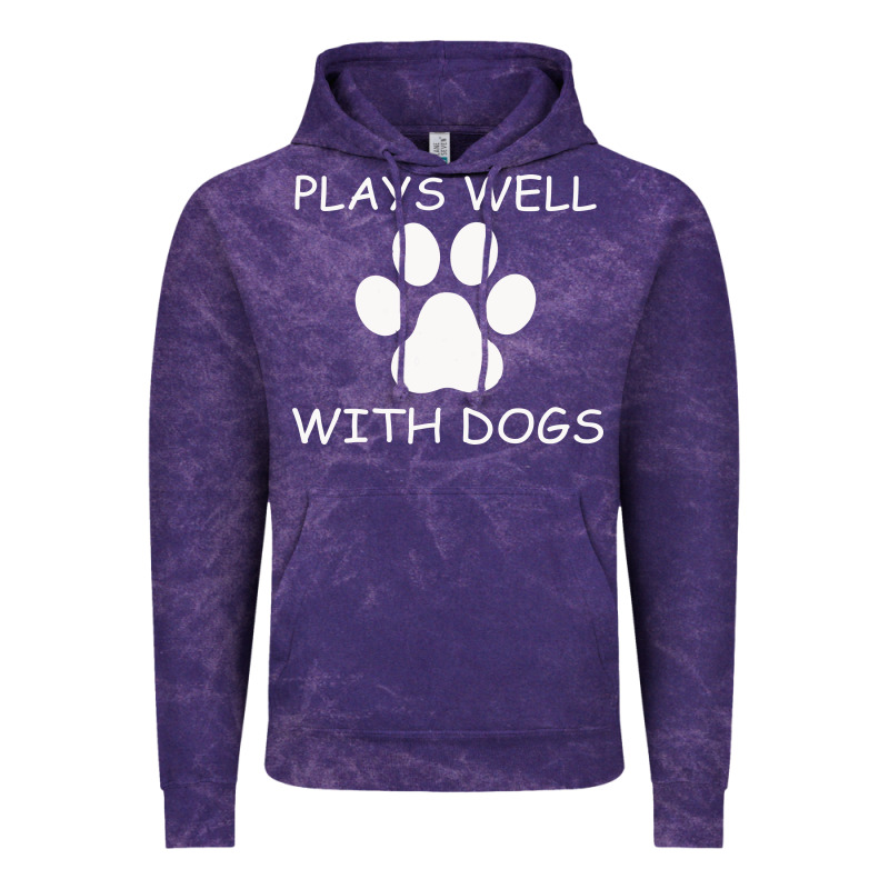 Plays Well With Dogs Vintage Hoodie by Bettercallsaul | Teevron