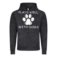 Vintage Black Plays Well With Dogs Vintage Hoodie - Bettercallsaul