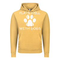 Vintage Mustard Plays Well With Dogs Vintage Hoodie - Bettercallsaul