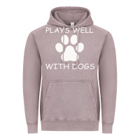 Vintage Zinc Plays Well With Dogs Vintage Hoodie - Bettercallsaul