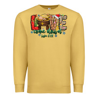 Antique Gold Love ComeDown Luke 2.11-2 2 Premium Sweatshirt - CowhideDigitalArt