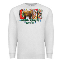 Oatmeal Heather Love ComeDown Luke 2.11-2 2 Premium Sweatshirt - CowhideDigitalArt