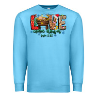 Ocean Blue Love ComeDown Luke 2.11-2 2 Premium Sweatshirt - CowhideDigitalArt