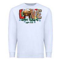 White Love ComeDown Luke 2.11-2 2 Premium Sweatshirt - CowhideDigitalArt