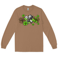 Toasted Coconut western cowhide leopard glitter shamrocks Long Sleeve Tee - Jasminsmagicworld