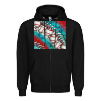 Black baseball and gemstone tumbler Zipper Hoodie - BundleAndBundleShop