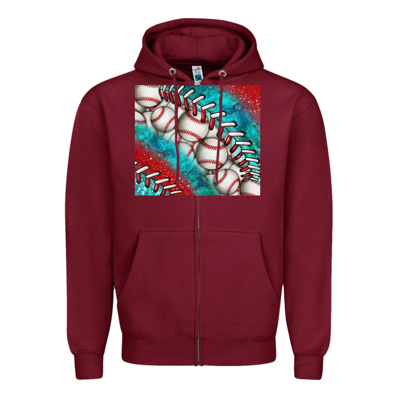 Baseball And Gemstone Tumbler Zipper Hoodie by BundleAndBundleShop | Teevron