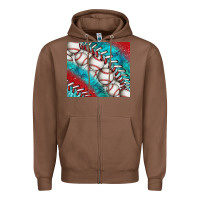 Chestnut baseball and gemstone tumbler Zipper Hoodie - BundleAndBundleShop