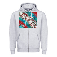 Heather Grey baseball and gemstone tumbler Zipper Hoodie - BundleAndBundleShop