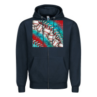Navy baseball and gemstone tumbler Zipper Hoodie - BundleAndBundleShop