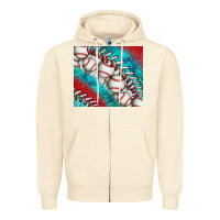 Sandshell baseball and gemstone tumbler Zipper Hoodie - BundleAndBundleShop