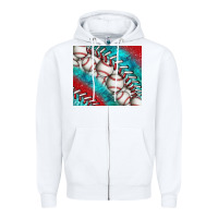 White baseball and gemstone tumbler Zipper Hoodie - BundleAndBundleShop