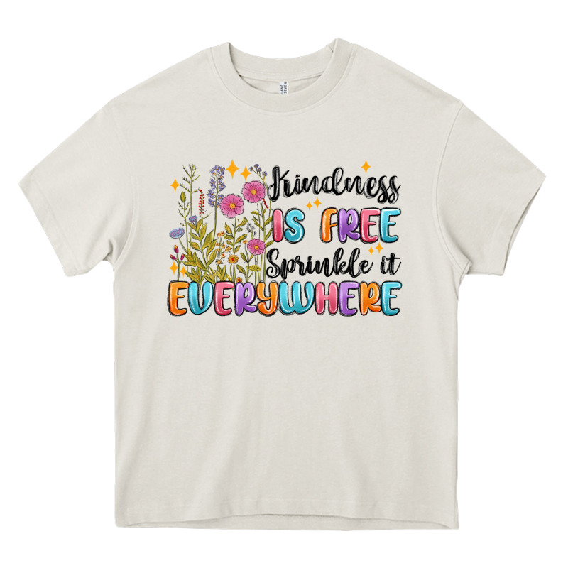 Kindness Is Free Sprinkle It Everywhere Heavy Core Tee by MaliasSmallBusiness | Teevron