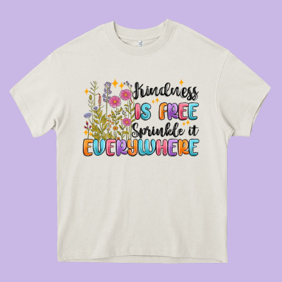 Kindness Is Free Sprinkle It Everywhere Heavy Core Tee Designed By Maliassmallbusiness