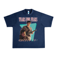 Navy vintage style 80s tears for fears design Urban Heavy Tee - tuanDangUi