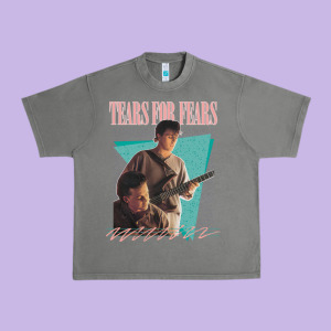 Vintage Style 80s Tears For Fears Design Urban Heavy Tee Designed By Tuandangui