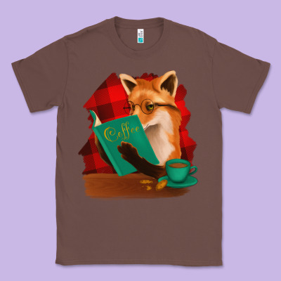 Fox With Coffee Classic Tee Designed By Bettercallsaul