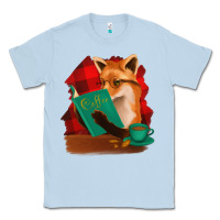 Dusty Blue Fox with Coffee Classic Tee - Bettercallsaul