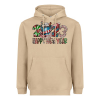 Mushroom 2023 Happy New Year Heavyweight Hoodie - CowhideDigitalArt