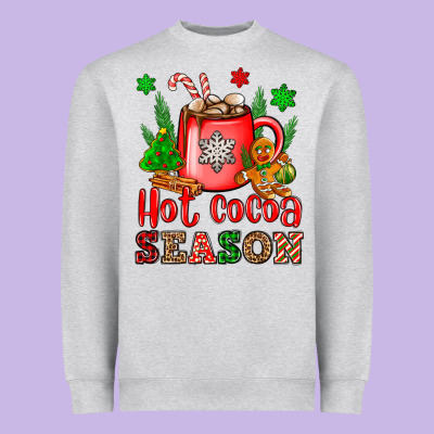 Hot Cocoa Season Heavyweight Sweatshirt Designed By Oliviacreatesart
