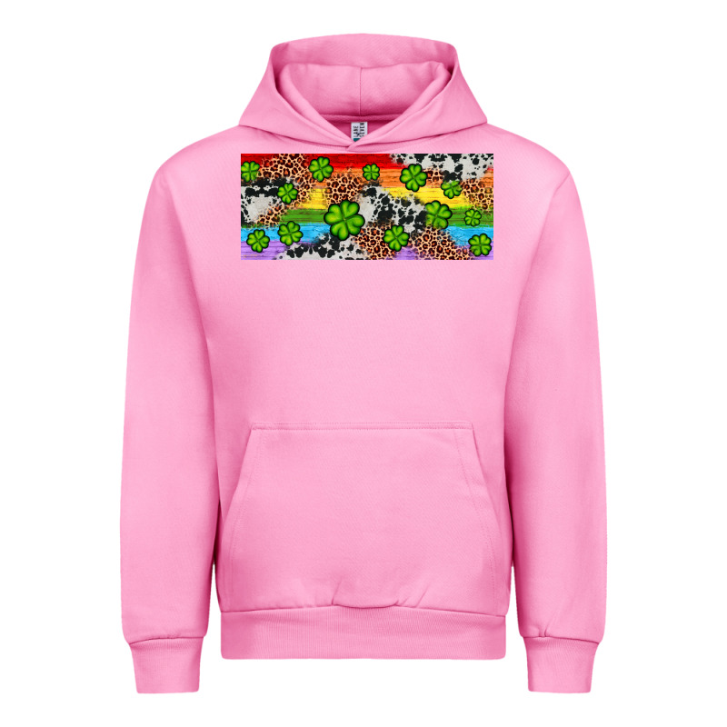 Western St. Patrick's Day Shamrock Rainbow Urban Hoodie by Artiststas | Teevron