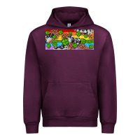 Mauve Wine Western St. Patrick's Day Shamrock Rainbow Urban Hoodie - Artiststas