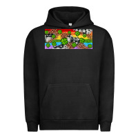 Pigment Black Western St. Patrick's Day Shamrock Rainbow Urban Hoodie - Artiststas