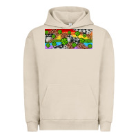Pigment French Oak Western St. Patrick's Day Shamrock Rainbow Urban Hoodie - Artiststas