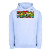 Pigment Grape Ice Western St. Patrick's Day Shamrock Rainbow Urban Hoodie - Artiststas