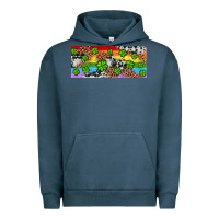 Pigment Midnight Navy Western St. Patrick's Day Shamrock Rainbow Urban Hoodie - Artiststas