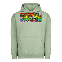 Pigment Oil Green Western St. Patrick's Day Shamrock Rainbow Urban Hoodie - Artiststas