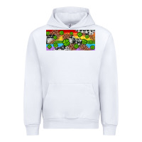White Western St. Patrick's Day Shamrock Rainbow Urban Hoodie - Artiststas