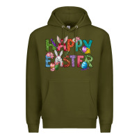 Army Green Western Happy Easter Premium Hoodie - BundleAndBundleShop