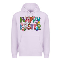 Lilac Western Happy Easter Premium Hoodie - BundleAndBundleShop