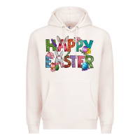 Pale Pink Western Happy Easter Premium Hoodie - BundleAndBundleShop