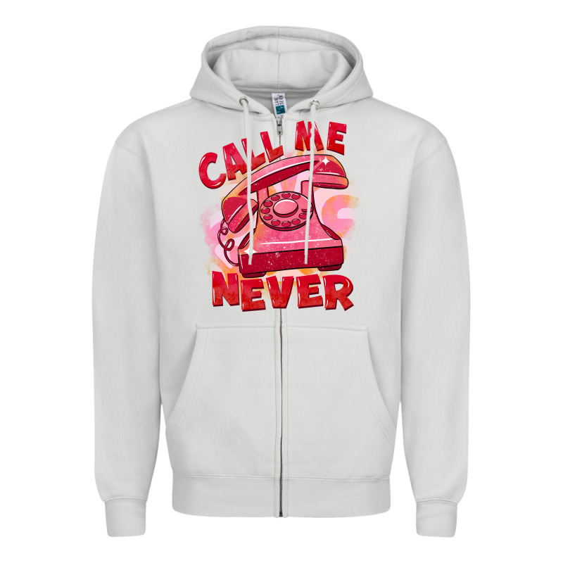 Call Me Never Zipper Hoodie by FaDigitalArtStudio | Teevron