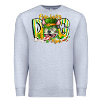 Heather Grey st patricks day dog mom Premium Sweatshirt - CowhideDigitalArt