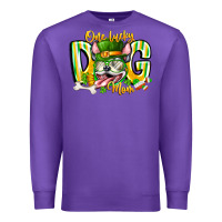Purple st patricks day dog mom Premium Sweatshirt - CowhideDigitalArt