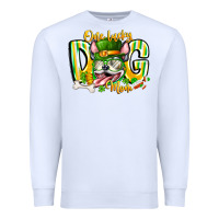 White st patricks day dog mom Premium Sweatshirt - CowhideDigitalArt