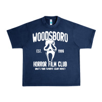 Navy The woodsboro horror film Urban Heavy Tee - tuanDangUi