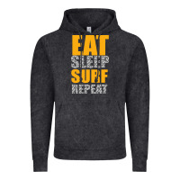 Eat Sleep Surf Repeat Vintage Hoodie | Teevron