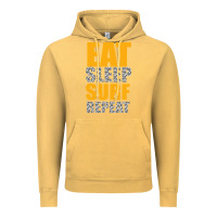 Vintage Mustard eat sleep surf repeat Vintage Hoodie - Bettercallsaul