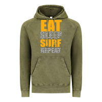 Vintage Olive eat sleep surf repeat Vintage Hoodie - Bettercallsaul