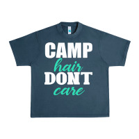 Midnight Navy Camp Hair Don't Care Black Urban Heavy Tee - Bettercallsaul
